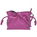 ロエベ LOEWE フラメンコ クラッチ ミニ 2way ショルダーバッグ アナグラム A411FC2X17 レザー パープル クラッチバッグ クロスボディバッ...