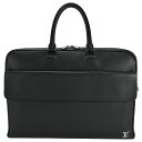 ルイヴィトン LOUIS VUITTON タイガ アレックス ブリーフケース ビジネスバッグ M30440 ブラック 黒 レザー LVロゴ金具 書類鞄【中古】