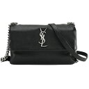 サンローラン SAINT LAURENT ウェストハリウッド チェーンショルダーバッグ 477498 斜め掛け YSLロゴ ブラック 黒 シルバー金具 レザー【...