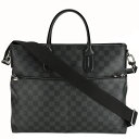 ルイヴィトン LOUIS VUITTON ダミエ グラフィット 7DW ビジネスバッグ N41564 2way ショルダー PVC レザー グレー ブラック ブ...