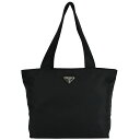 プラダ PRADA トライングルロゴ トートバッグ B5878F ハンドバッグ ショルダー 肩掛け ブラック 黒 ナイロン テスート 三角ロゴ メンズ レディー...