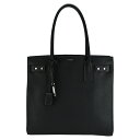 サンローランパリ SAINT LAURENT PARIS ノース サウス サック ド ジュール トートバッグ 647168 レザー ブラック 黒 シルバー金具 ...