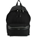 サンローラン SAINT LAURENT PARIS シティ バックパック リュック CITY BACKPACK 534967 キャンバス レザー ブラック 黒...