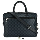 ルイヴィトン LOUIS VUITTO ダミエコバルト ポルトドキュマン ビジネス PDB N41347 ブリーフケース 2way ショルダー 書類鞄 メンズ【...