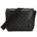 新入荷 ルイヴィトン LOUIS VUITTON モノグラム エクリプス ディストリクト PM M45272 ショルダーバッグ グレー ブラック 黒 メッセンジャーバッグ メンズ【中古】(4)