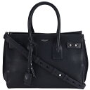 サンローラン SAINT LAURENT PARIS スモール サック ド ジュール 2way トートバッグ 464960 レザー ネイビー ショルダーバッグ ...