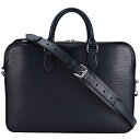 ルイヴィトン LOUIS VUITTON エピ ダンディ ブリーフケース MM M54405 ビジネスバッグ 2way ショルダー ネイビー レザー 書類バッグ...