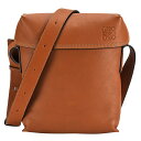 ロエベ LOEWE ミリタリー ポケット スモール ショルダーバッグ ブラウン 茶 レザー ボディバッグ レディース メンズ 【中古】