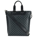 ルイヴィトン LOUIS VUITTON ダミエコバルト カバジュール 2way トートバッグ N42223 PVC レザー ネイビー シルバー金具 ショルダー...