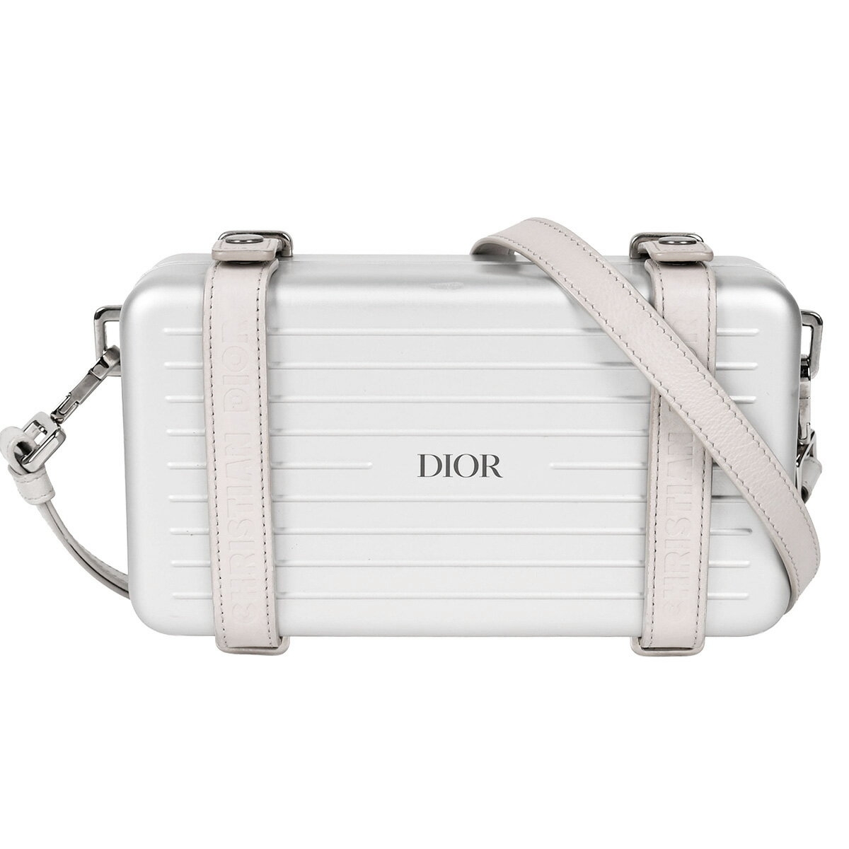 【クーポンで5％OFF！さらにポイントUP！】 新入荷 リモワ RIMOWA ディオール パーソナル クラッチバッグ ショルダーバッグ メンズ レディース アルミニウム シルバー ロゴ 【中古】