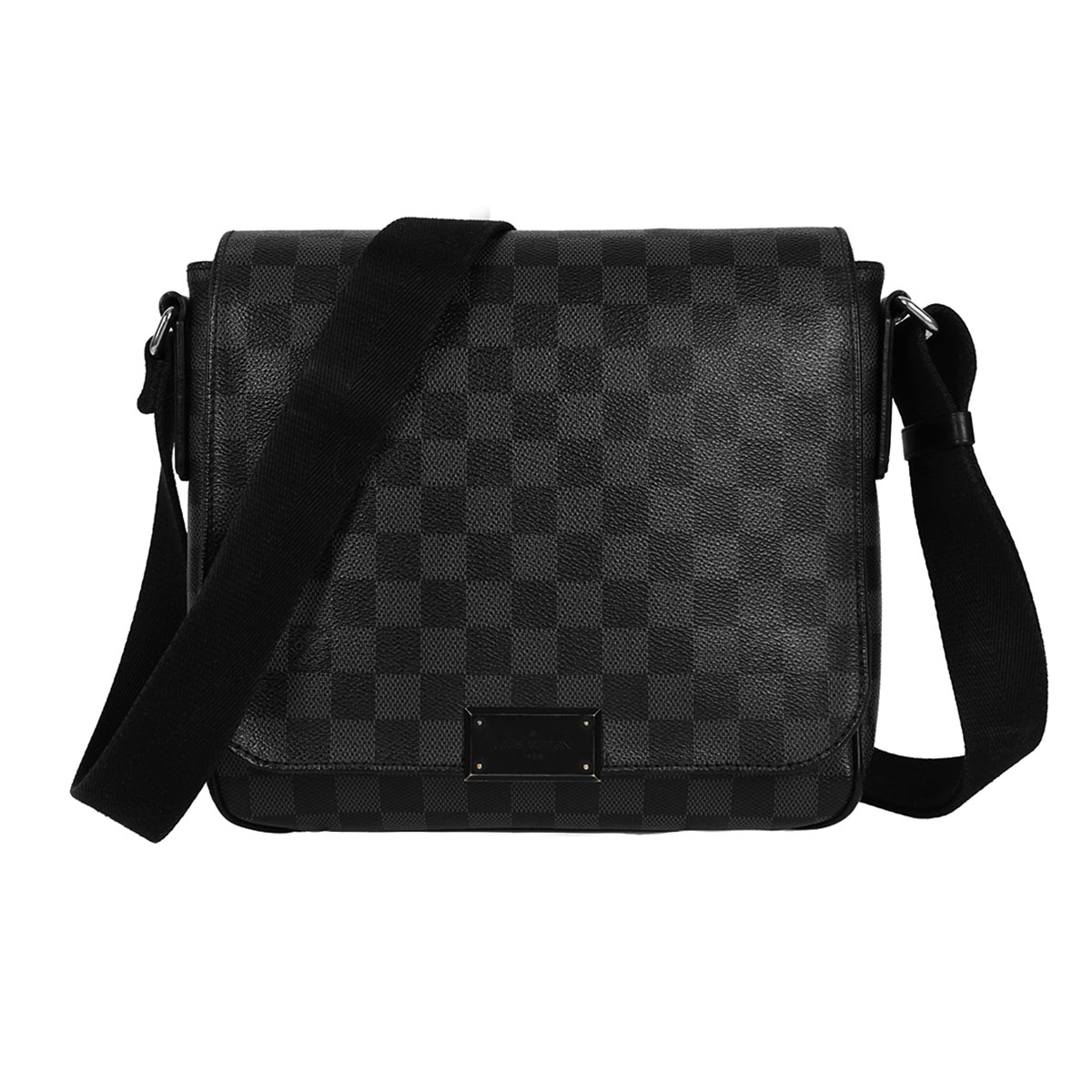 【クーポンで5%OFF×さらにポイントUP】 新入荷 ルイヴィトン LOUIS VUITTON ダミエ グラフィット ディストリクトPM ショルダーバッグ メンズ PVC グレー ブラック N41260 【中古】