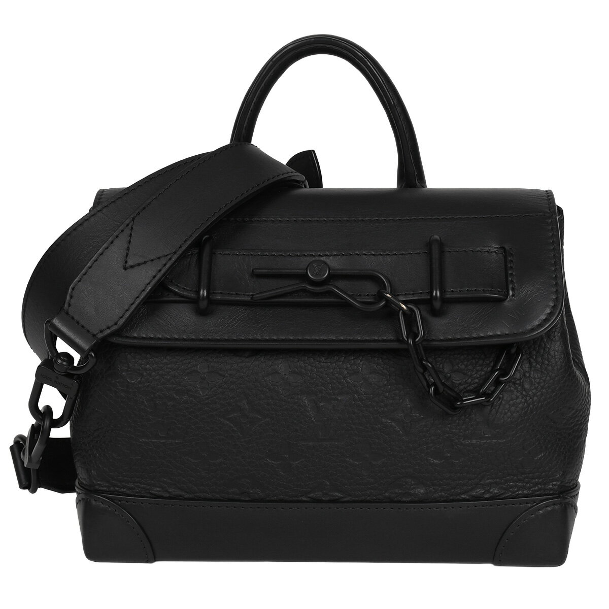 【クーポンで5%OFF×さらにポイントUP】 ルイヴィトン LOUIS VUITTON モノグラムトリヨン スティーマーPM ハンドバッグ 2way ショルダー メンズ レザー 黒 ブラック M24436【中古】