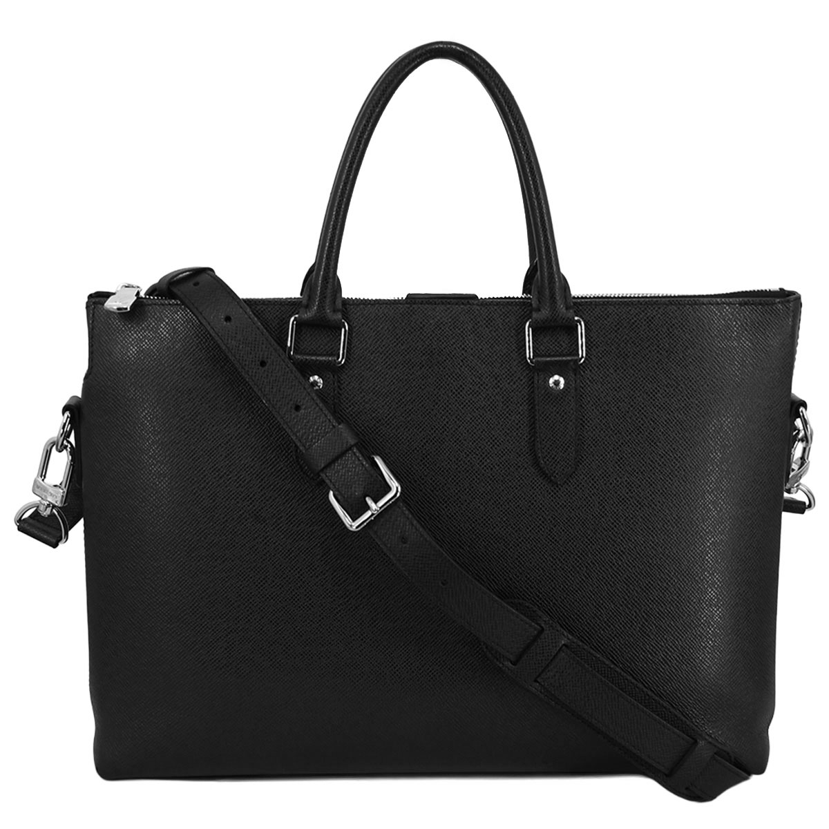 【クーポンで値引×さらにポイントUP】 ルイヴィトン LOUISVUITTON タイガ アントン ブリーフケース ビジネスバッグ 2way ショルダー メンズ レザー ブラック 黒 M33416【中古】