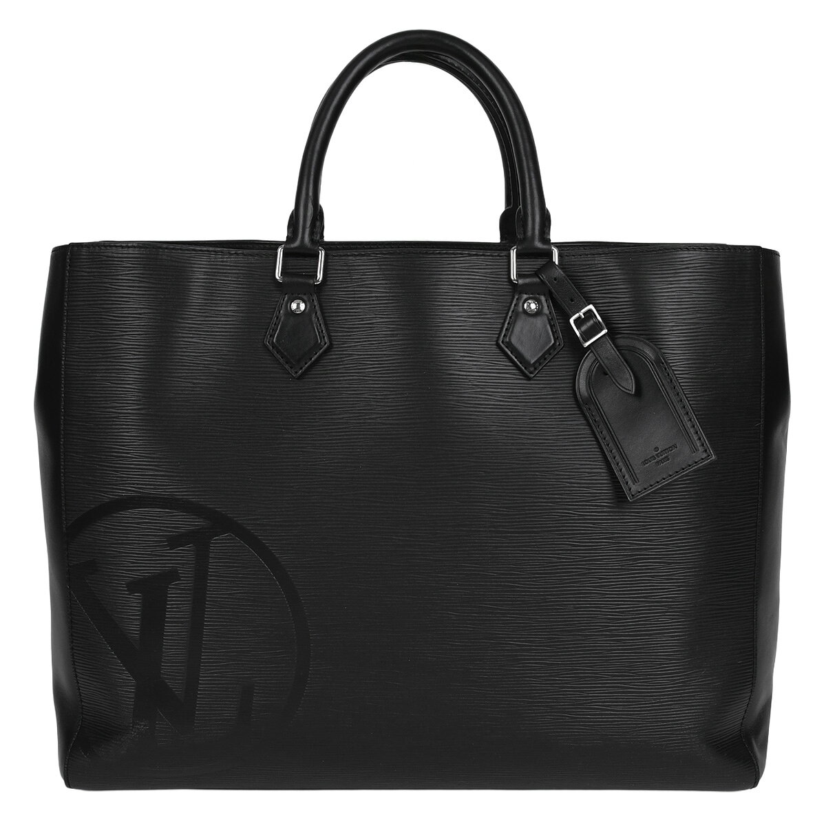乐天商城 - ルイヴィトン LOUIS VUITTON エピ グランサック LVサークル トートバッグ ラージ ハンドバッグ ビジネスバッグ メンズ レザー ブラック 黒 シルバー金具 M55185【中古】