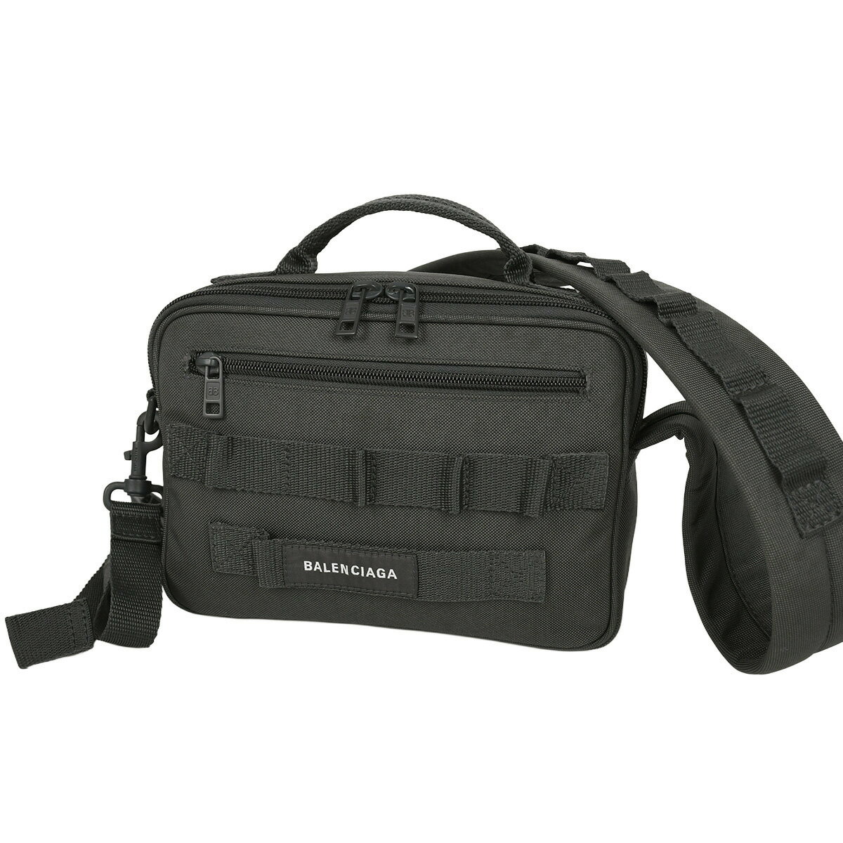 【クーポンでお得×さらにポイント5倍】 新入荷 バレンシアガ BALENCIAGA アーミー ポーチ ショルダーバッグ クロスボディバッグ ARMY POUCH メンズ レディース キャンバス グレー 669538 【中古】
