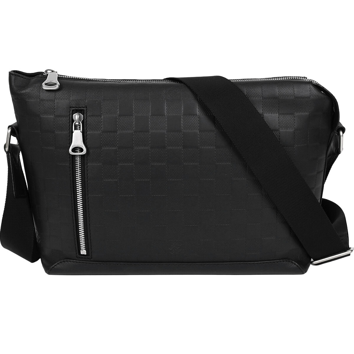 乐天商城 - 【クーポンでお得×さらにポイントUP】 新入荷 ルイヴィトン LOUIS VUITTON ダミエアンフィニ ディスカバリー メッセンジャー PM ショルダーバッグ 斜め掛け クロスボディ メンズ レザー ブラック 黒 N42415【中古】
