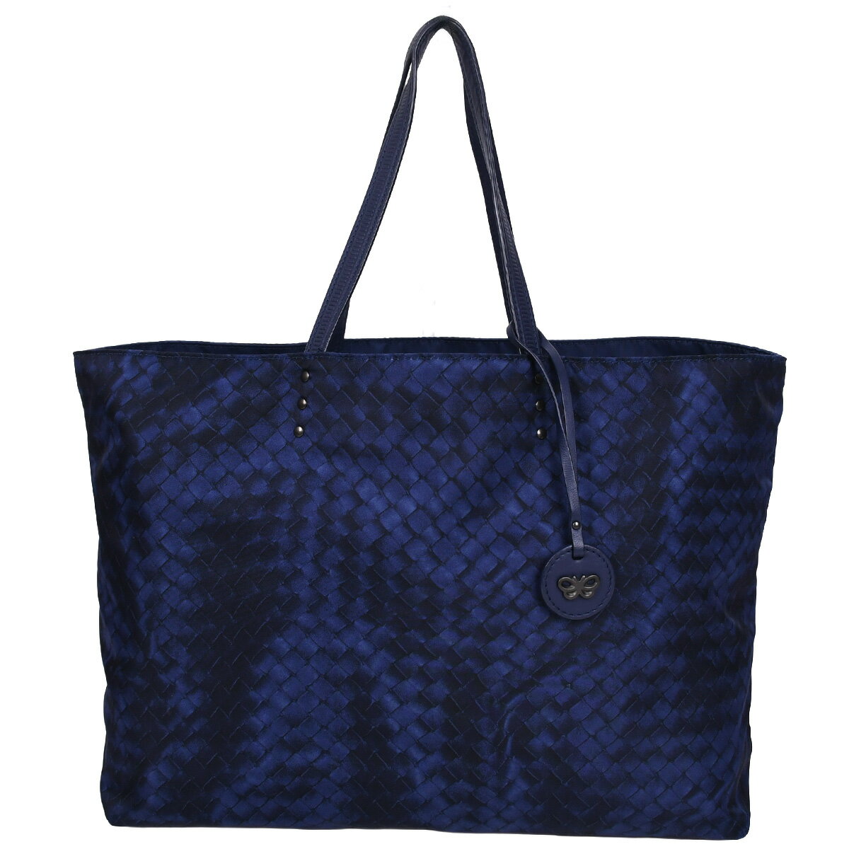 乐天商城 - 【クーポンでお得×さらにポイントUP】 新入荷 ボッテガヴェネタ BOTTEGA VENETA イントレッチオ リュージョン トートバッグ ハンドバッグ 肩掛け メンズ レディース ナイロン レザー ブルー 299875【中古】
