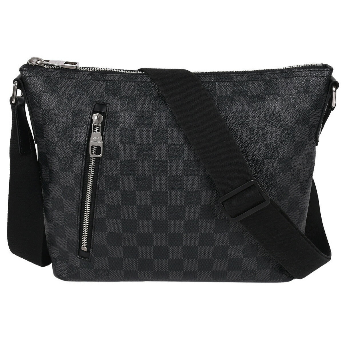 乐天商城 - 【クーポンでお得×さらにポイントUP】 新入荷 ルイヴィトン LOUIS VUITTON ダミエグラフィット ミック PM ショルダーバッグ メッセンジャーバッグ PVC レザー グレー ブラック シルバー金具 N41211【中古】