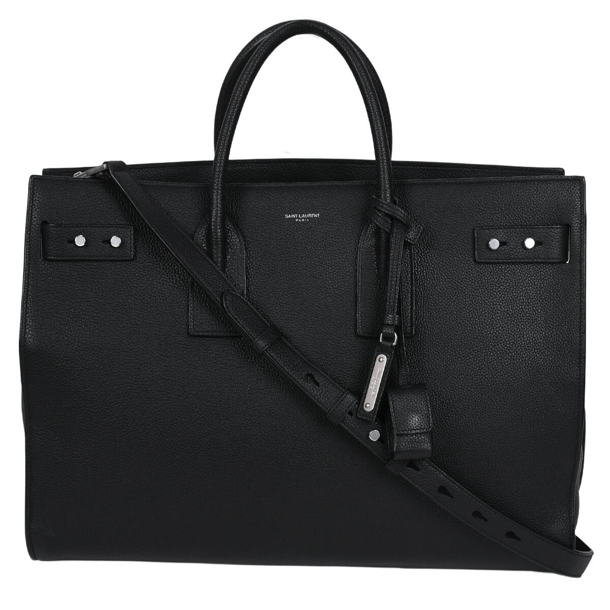 Rakuten - 【セール｜6/11まで今期最安値｜終了後値上げ！】 新入荷 サンローラン SAINT LAURENT シン ラージ サック ド ジュール スープル 2way トートバッグ ショルダーバッグ ビジネス メンズ レザー ブラック 黒 631526【新品同様】【中古】