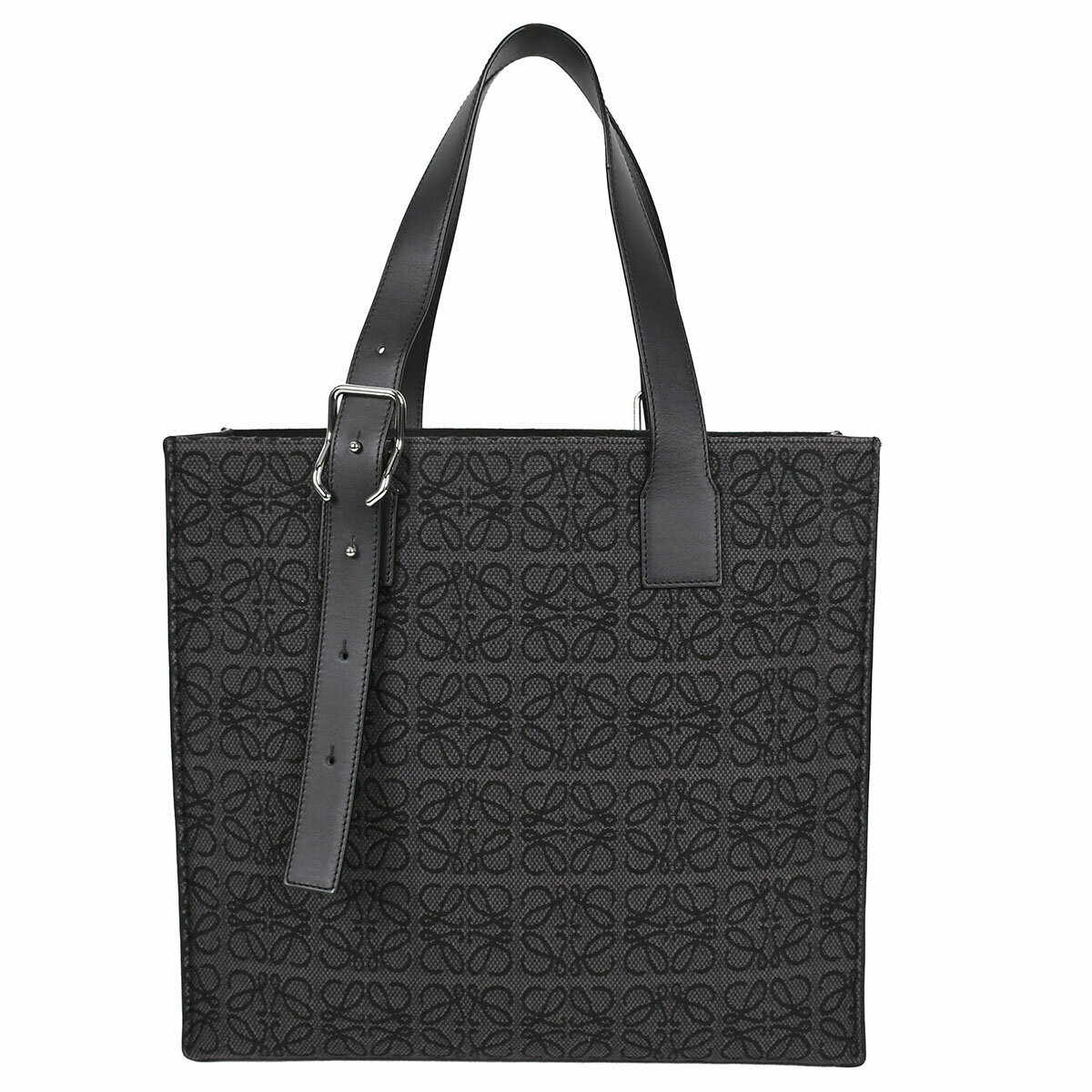 乐天商城 - 【クーポンで5%OFF×さらにポイントUP】 ロエベ LOEWE アナグラム バックル トートバッグ ショルダー 肩掛け メンズ レディース キャンバス レザー シルバー金具 B692L09X03 【中古】