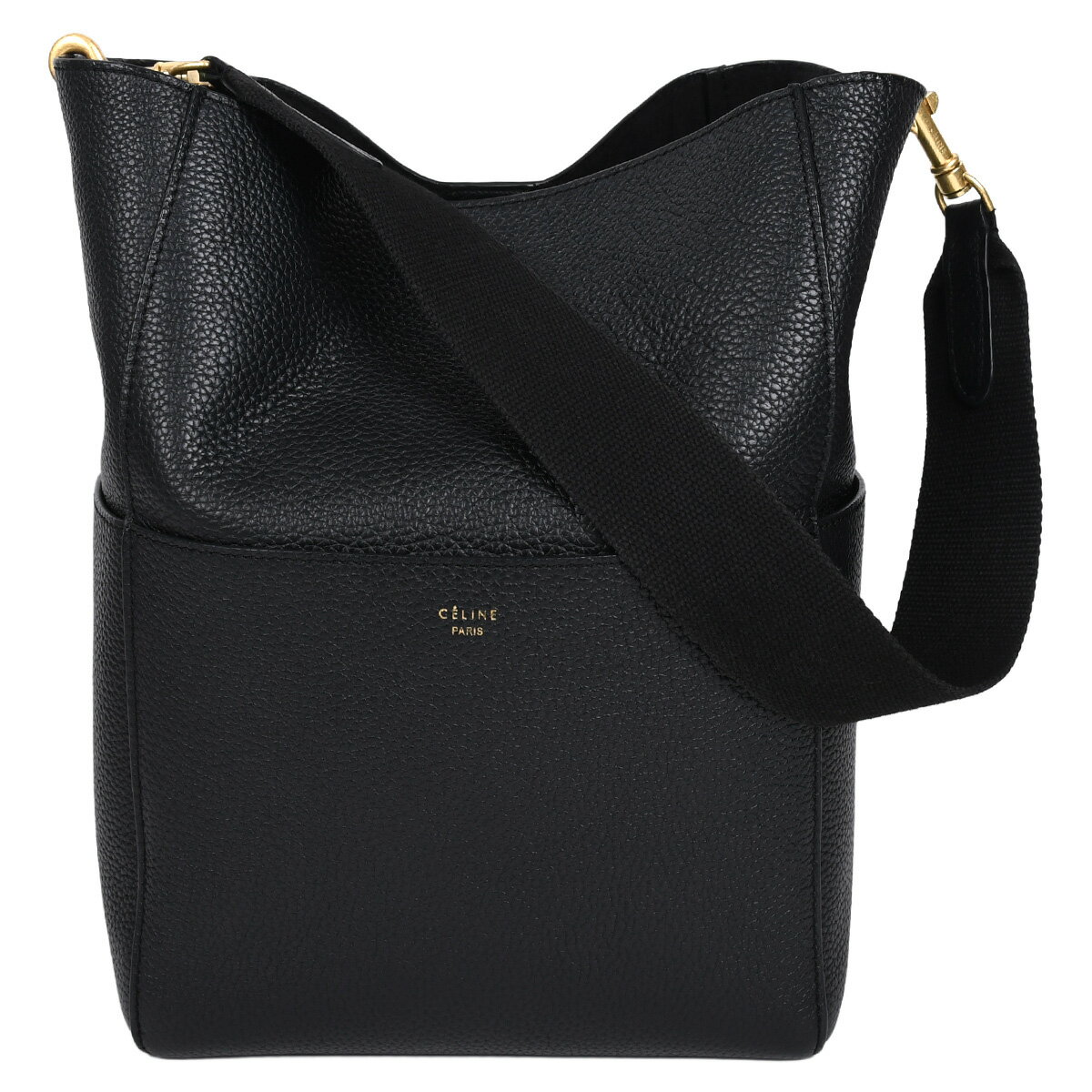haru様♥CELINE セリーヌ サングルバケット ショルダーバッグ ブラック CELINE（セリーヌ） バッグ ショルダーバッグ サングル スモール