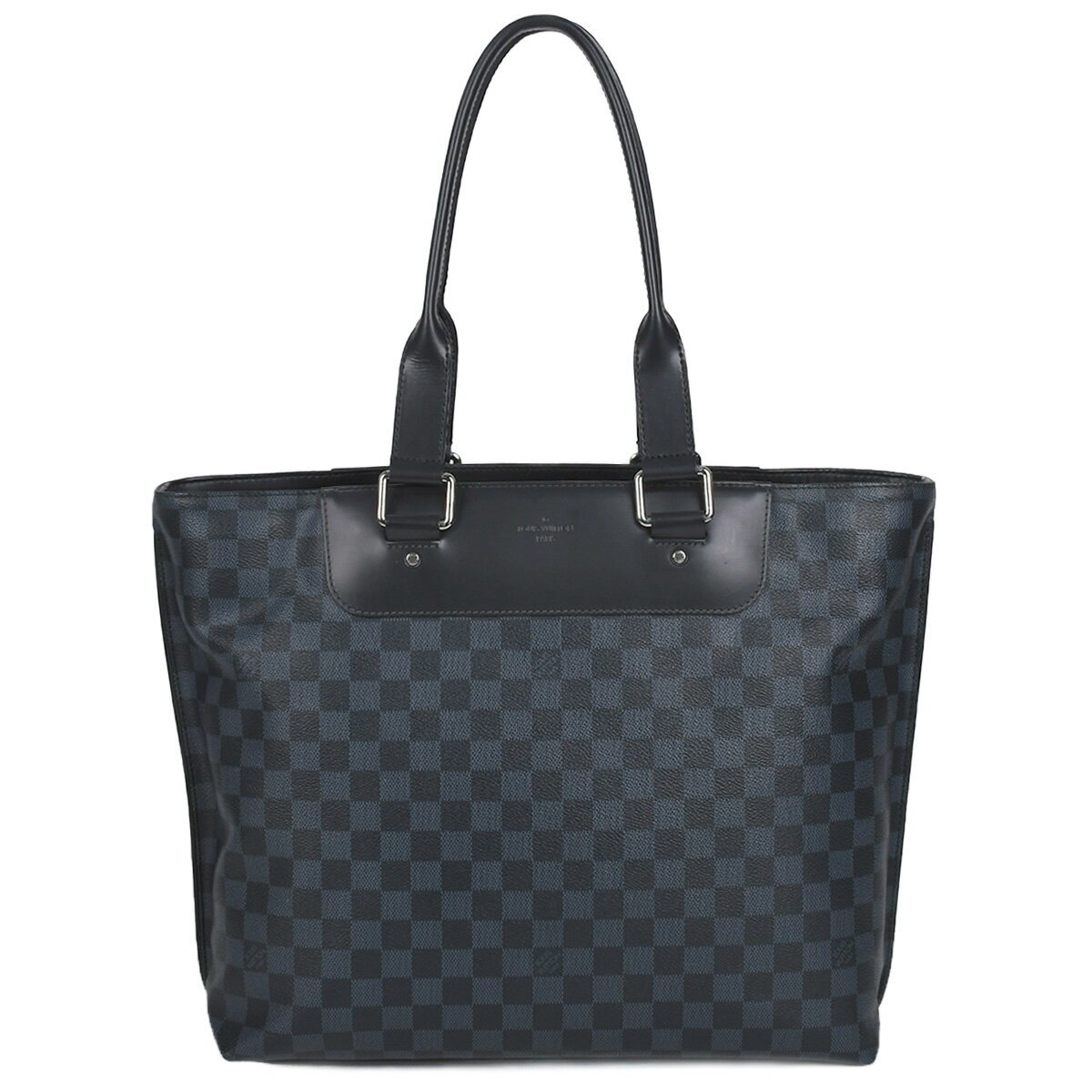 乐天商城 - ルイヴィトン LOUIS VUITTON ダミエコバルト カバ ヴォワヤージュ トートバッグ ショルダー 肩掛け メンズ PVC レザー ネイビー シルバー金具 N41397 【中古】