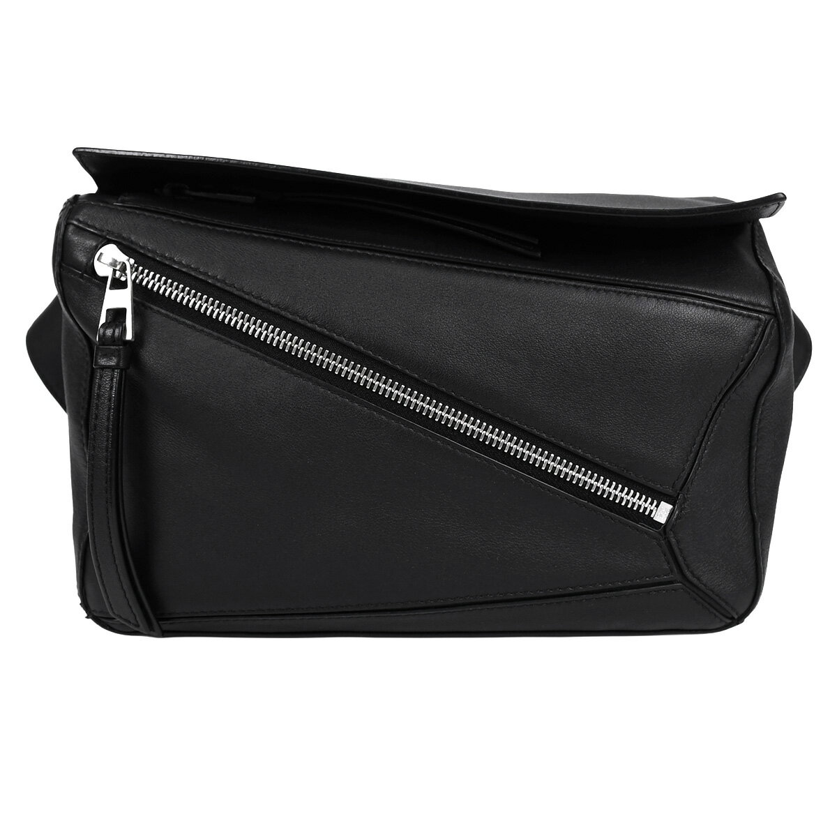 Rakuten - 【セール｜6/11まで今期最安値｜終了後値上げ！】 ロエベ LOEWE パズル バムバッグ スモール ボディバッグ ベルトバッグ ショルダー ウエストバッグ アナグラム メンズ レザー ブラック 黒 B510P35X09【中古】