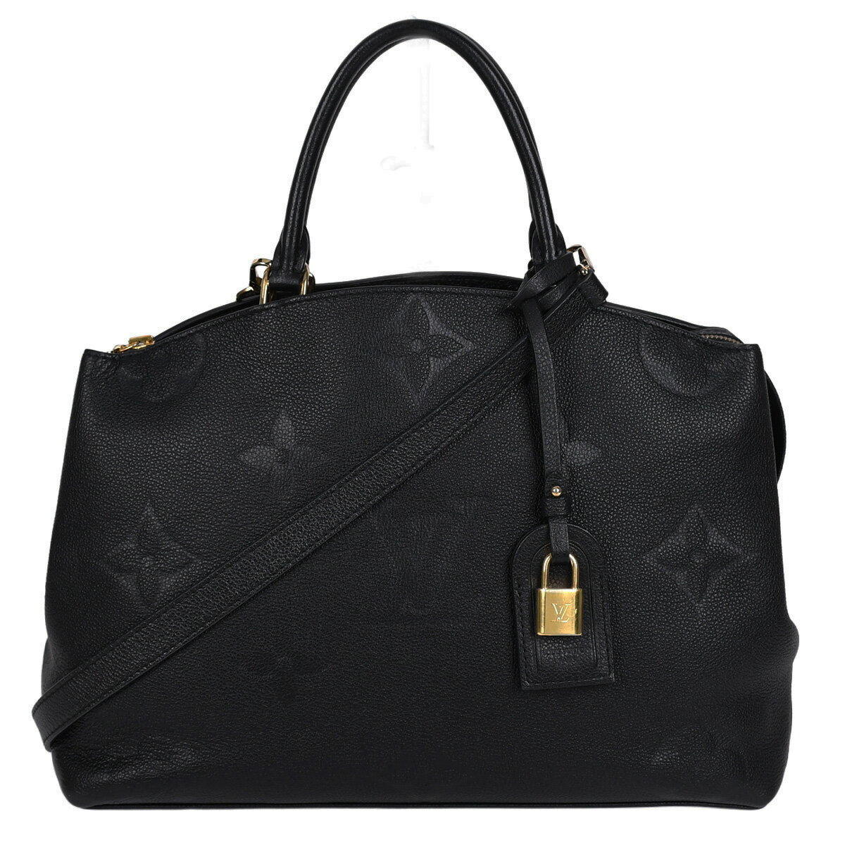 Rakuten - 新入荷 ルイヴィトン LOUIS VUITTON モノグラムアンプラント グランパレ MM ハンドバッグ トートバッグ ショルダーバッグ 2way レディース レザー 黒 ブラック M45811【中古】