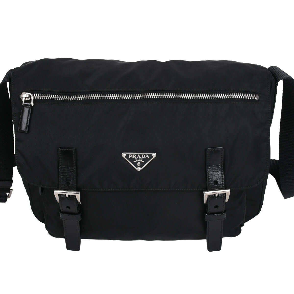 【クーポンでお得×さらにポイントUP】 プラダ PRADA トライアングルロゴ ショルダ...