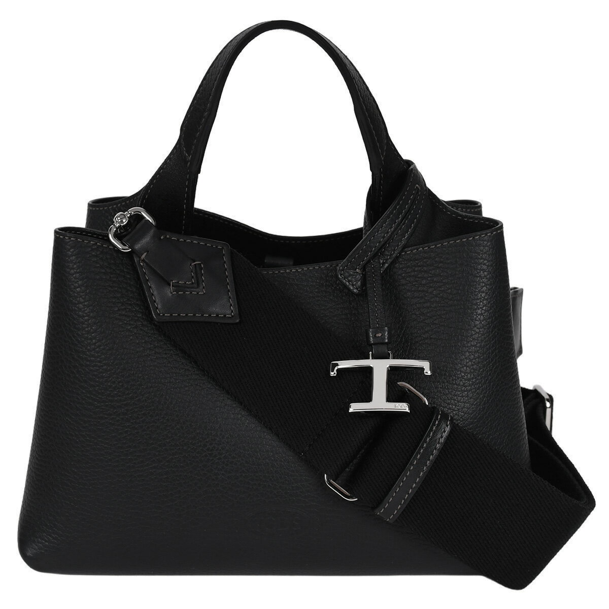 Rakuten - 【クーポンでお得×さらにポイントUP】 トッズ TOD’S Tタイムレス マイクロ ハンドバッグ ショルダーバッグ 2way 斜め掛け レディース レザー 黒 ブラック XBWAPAE9000【中古】