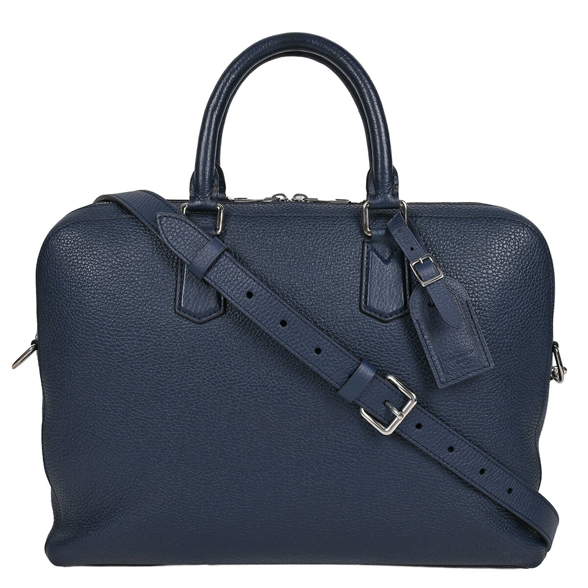 乐天商城 - 【クーポンでお得×さらにポイントUP】 新入荷 ルイヴィトン LOUIS VUITTON ヴィクトール ブリーフケース 2way ビジネスバッグ ショルダーバッグ トリヨン レザー ネイビー シルバー金具 M41351 【中古】