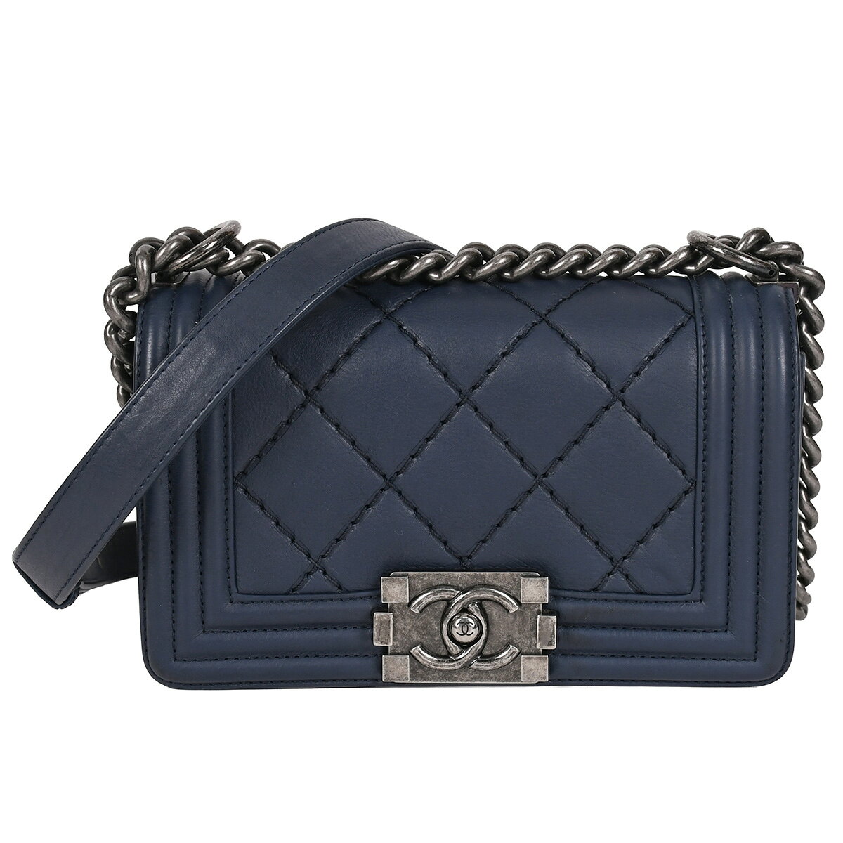 楽天市場】CHANEL ボーイ シャネル（カラーネイビー）（レディース