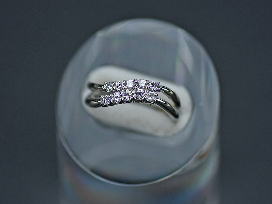 Pt900 ファッションリング ダイヤモンド 0.50ct サイズ12号 【中古】