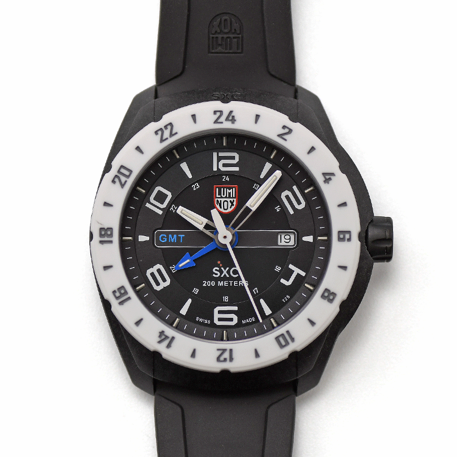 新品同様 LUMINOX ルミノックス SXC PC CARBON GMT 5020 SERIES Ref.5027 XS クォーツ ウルトラライトカーボン メンズ 男性用 腕時計 【中古】