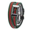 ＼＼GW中も休まず発送！／／ GUCCI グッチ Gフレーム 147.5 クォーツ YA147503 ロングストラップ レディース 女性用 婦人用 腕時計 研磨仕上げ済み 【中古】