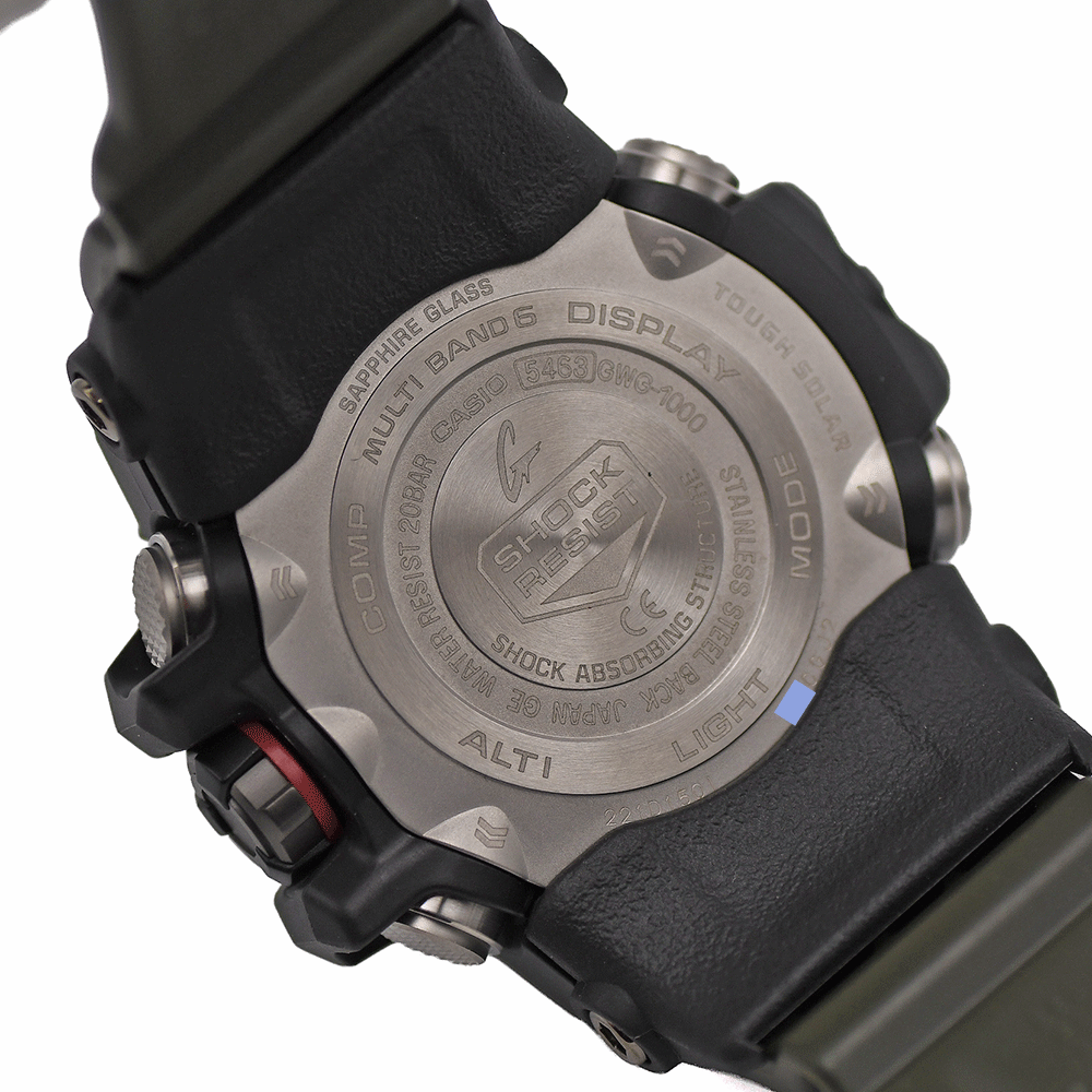 ＼＼クーポンで値引！ポイント5倍！／／ 新入荷 CASIO カシオ G-SHOCK MASTER OF G - LAND MUDMASTER マッドマスター GWG-1000-1A3JF タフソーラー電波 トリプルセンサー搭載 新品同様 【中古】