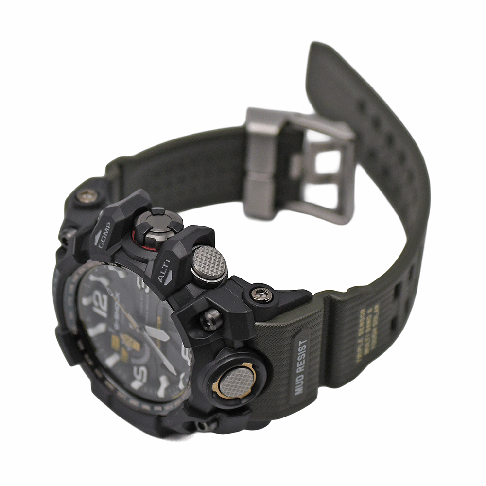 ＼＼クーポンで値引！ポイント5倍！／／ 新入荷 CASIO カシオ G-SHOCK MASTER OF G - LAND MUDMASTER マッドマスター GWG-1000-1A3JF タフソーラー電波 トリプルセンサー搭載 新品同様 【中古】