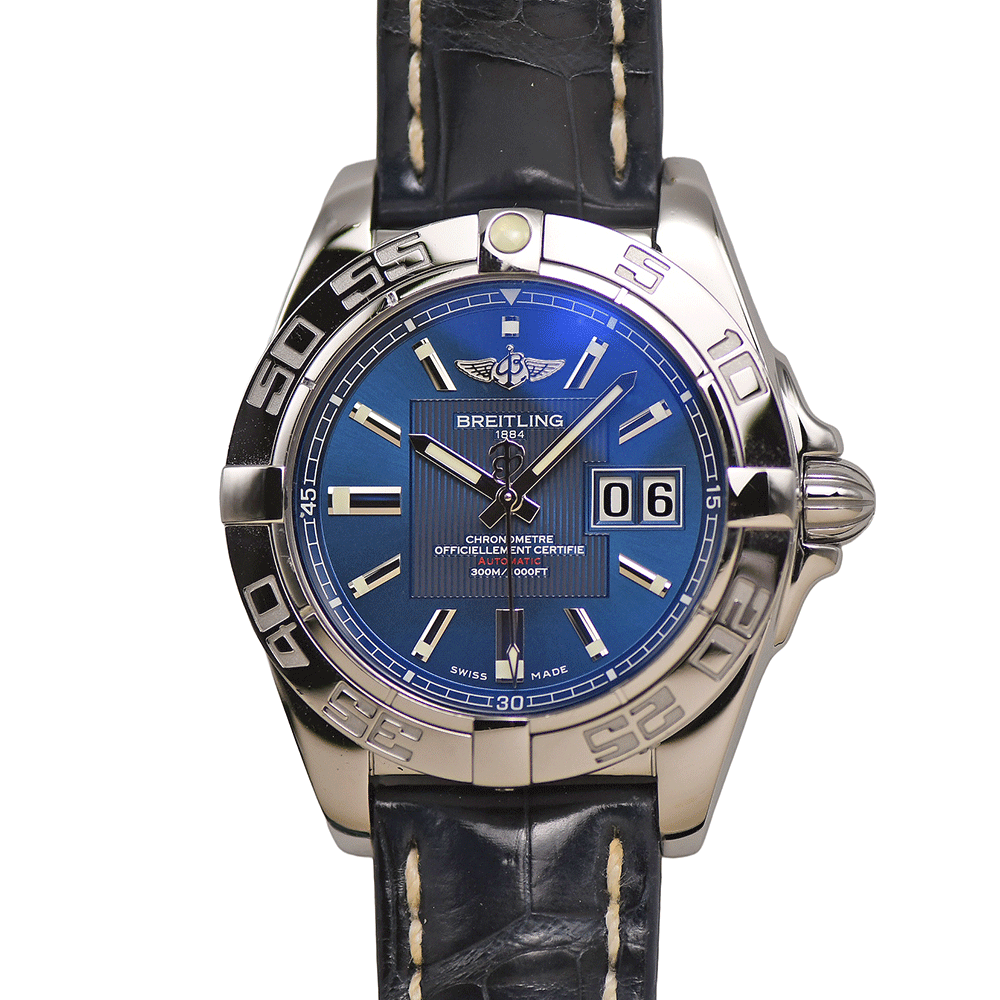 BREITLING ギャラクティック41ビコロ 白文字盤 自動巻【中古】 2300041156390-