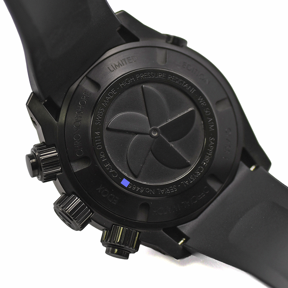 【お得!クーポン利用で5％値引!ポイント2倍!!】 エドックス EDOX クラスワン クロノオフショア クロノグラフ オートマティック 世界限定500本 01114-357RN-NIRR 自動巻 メンズ 腕時計 中古