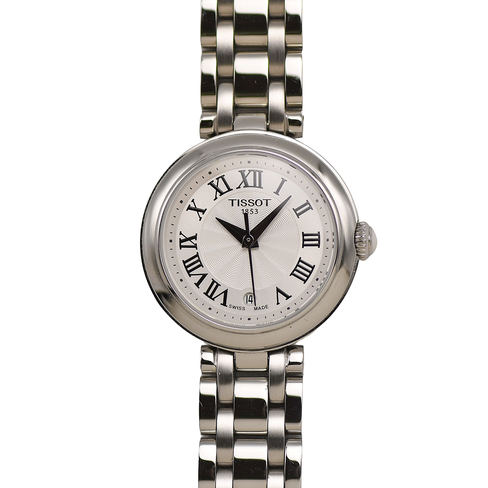 [クーポン値引×ポイントUP] ティソ TISSOT ベリッシマ 26mm T126.010.11.013.00 クォーツ シルバー文字盤 レディース 女性用 婦人用 腕時計 【中古】