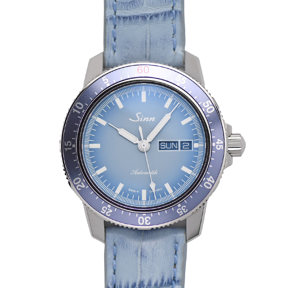 【クーポンで5％OFF！さらにポイントUP！】 Sinn ジン 104.ST.SA.I.WOS リミテッドエディション オートマティック 世界限定200本 自動巻 ブルーカラー ドイツ製 メンズ 未使用 【中古】