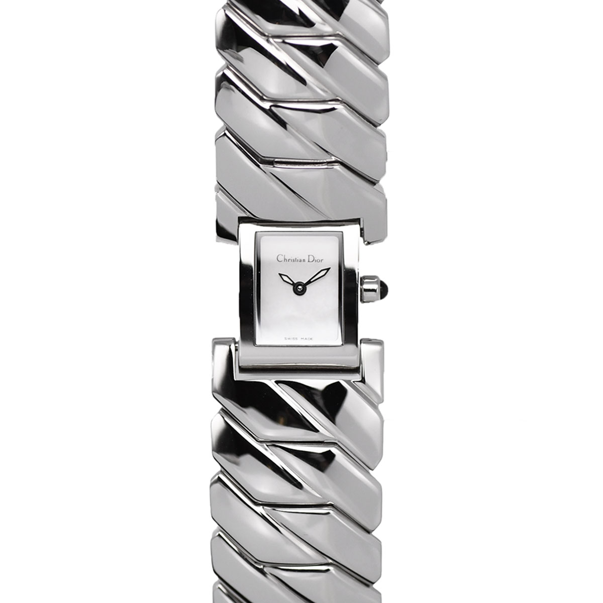乐天商城 - 【クーポンで5%OFF×さらにポイントUP】 新入荷 Christian Dior ディオール アールデコ レディース クォーツ QZ ステンレス SS ホワイトシェル D72-100 【中古】