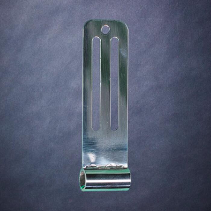 KNICKS ニックス ステンレスシングルベルトループSUS-Z シルバー パーツ 工具袋 腰袋 道具袋 全長97mm×..