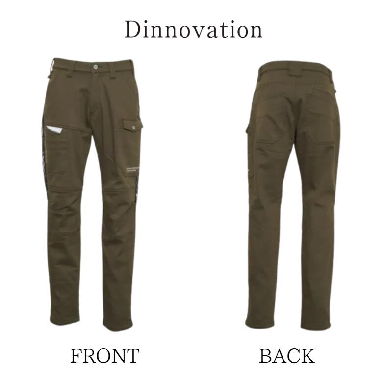 Dinnovation ディノベーション ホットストレッチパンツ カーキ 男女兼用