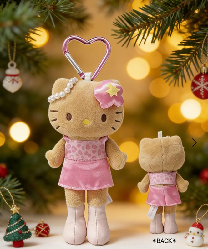 Rakuten - ハローキティ スタイルアップマスコット ヒョウ(ピンク) KT55-02 キティちゃん GOGOギャル サンリオ sanrio マスコットキーホルダー　スクバ　通学　バッグ　リュック　ネコポス発送