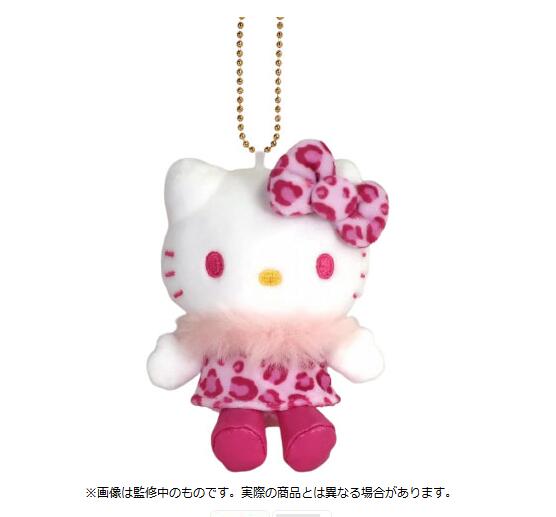 乐天商城 - ハローキティ MCコレクション アニマル PK　サンリオ　SANRIO　キティ　スクバ　バッグ　リュック　チェーン　ピンク　ヒョウ柄　ふわふわ　ネコポス発送　ぬいぐるみ