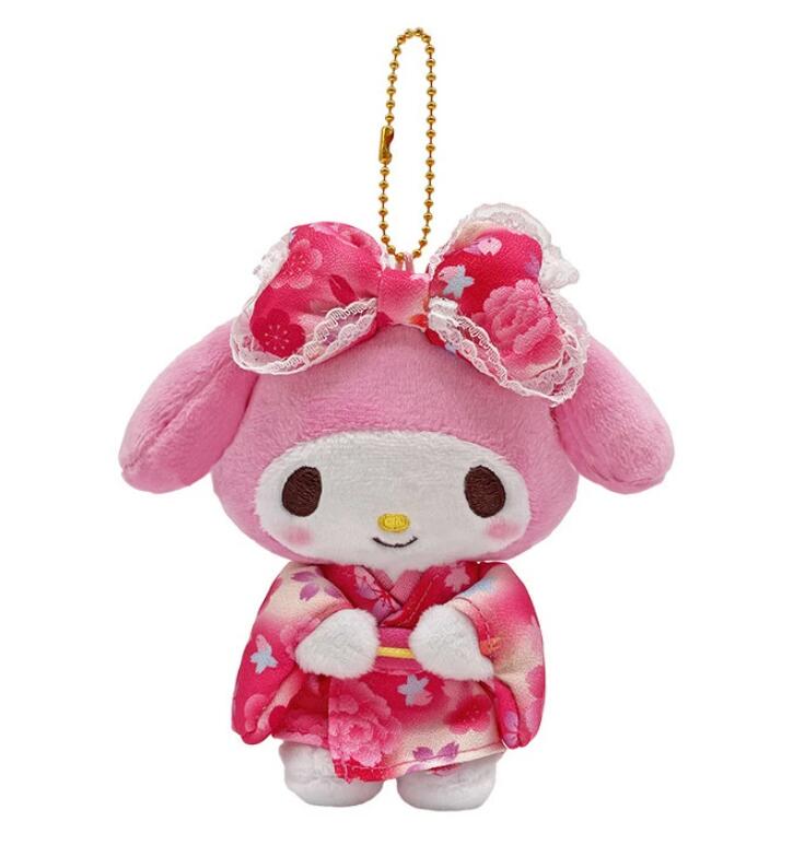 樂天商城 - 【2個セット】サンリオキャラクターズ　グラデ着物　マイメロディ　ぬいぐるみ　マスコット　高さ約13cm　マイメロ　日本　お土産　プレゼント　スクバ　通学　バッグ　リュック　ネコポス発送　サンリオ　SANRIO