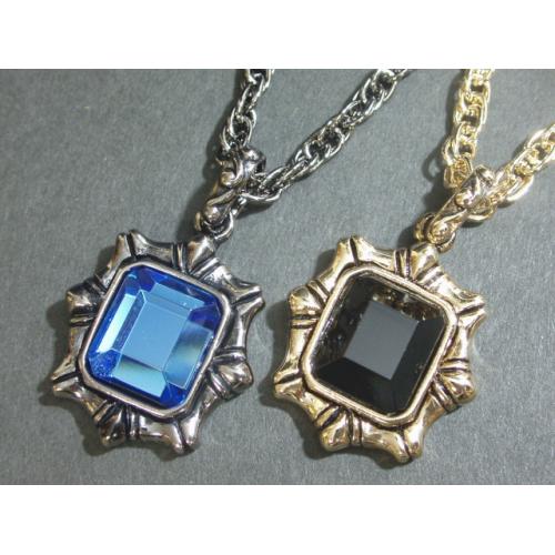 ◆Angelina◆新定番スクエアストーンネックレス/Mens/ペンダント/カラーストーン/M-2...