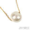 一粒コットンパールネックレス 10mm/40cm【MADE IN JAPAN(日本製)】国内仕上げの高基準アクセサリー【メール便可】