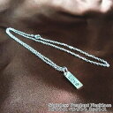 ステンレスジュエリー LOVEプレートペンダント ネックレス トップ:22x7mm 45cmチェーン プレート Plate シルバー
